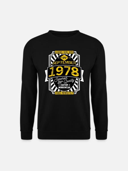 1978 SEPTEMBER - Sweat-shirt Unisexe - noir