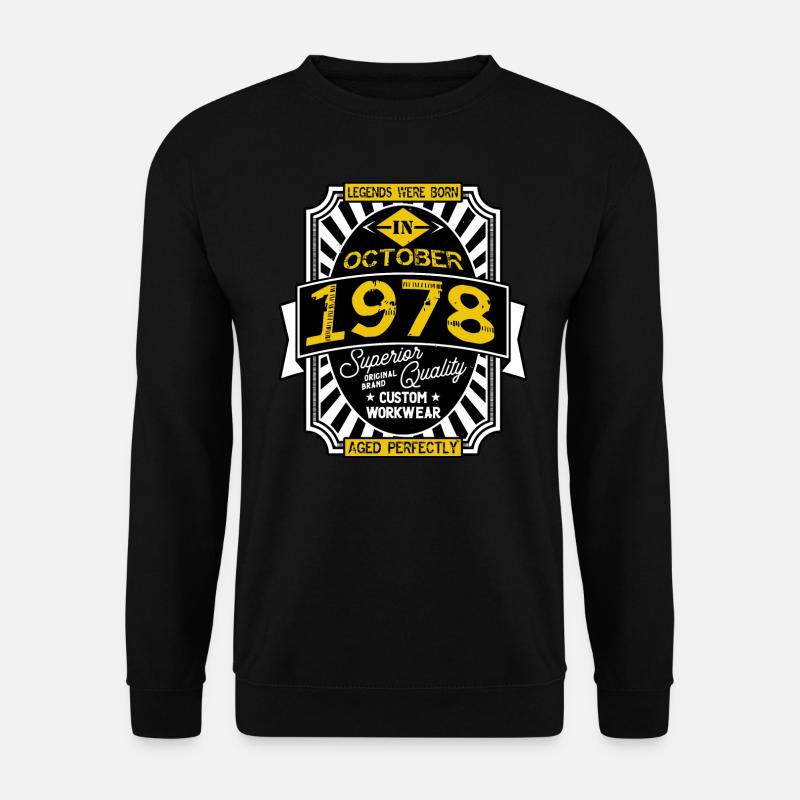 1978 OCTOBER - Unisex Sweatshirt - black