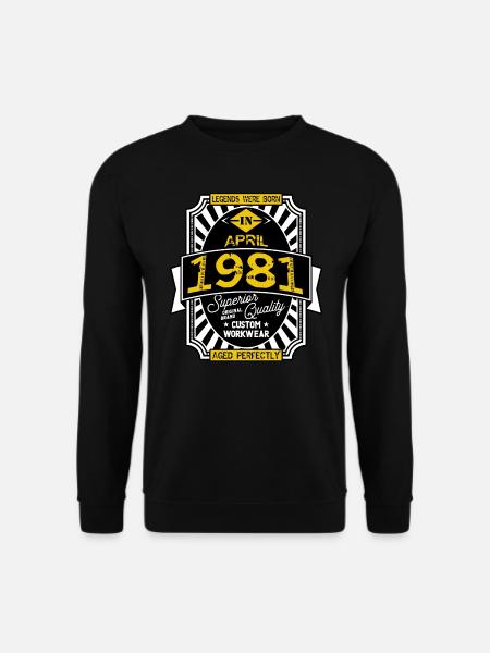 1981 APRIL - Unisex Sweatshirt - black
