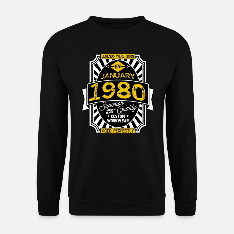 JANUAR 1980 - Unisex Pullover - Schwarz