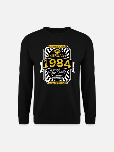 1984 FEBRUARY - Sweat-shirt Unisexe - noir