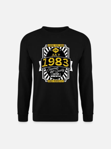 1983 JULY - Sweat-shirt Unisexe - noir
