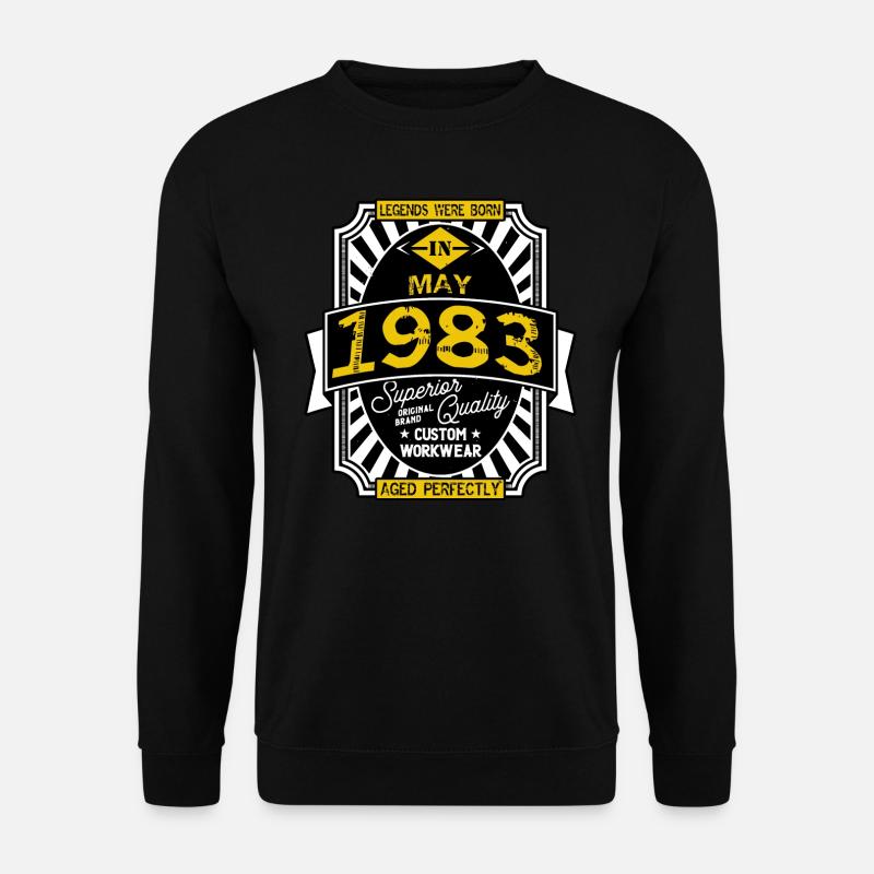 1983 MAY - Sweat-shirt Unisexe - noir