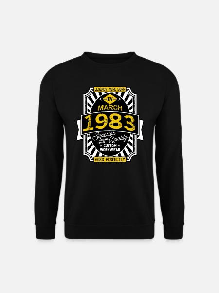 1983 MARCH - Sweat-shirt Unisexe - noir