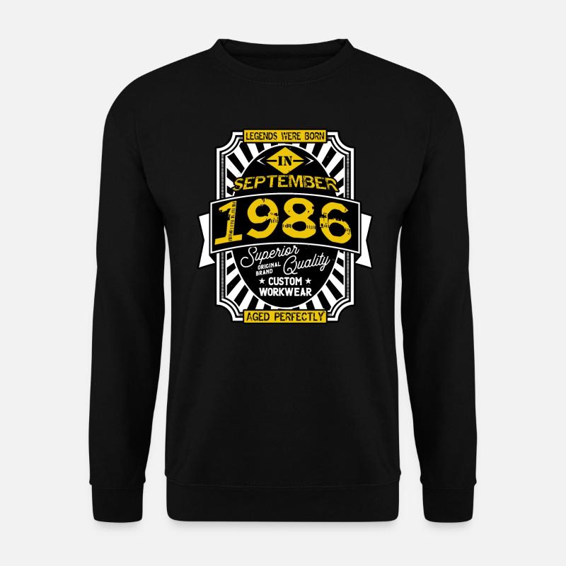 SEPTEMBER 1986 - Unisex Pullover - Schwarz