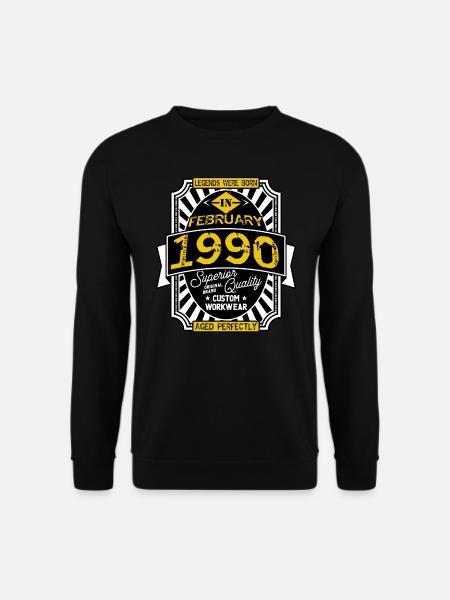 1990 FEBRUARY - Sweat-shirt Unisexe - noir