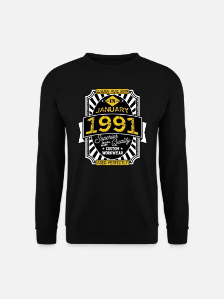 1991 JANUARY - Unisex Sweatshirt - black