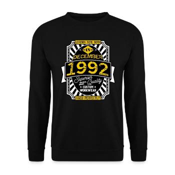 1992 DECEMBER - Sweat-shirt Unisexe - noir - Devant - Alina (178cm) & Michal (187cm)