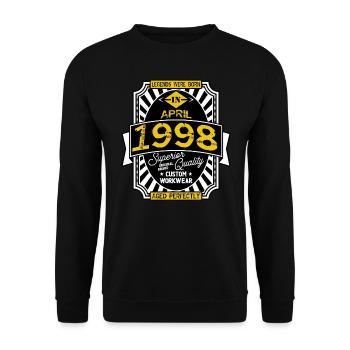1998 APRIL - Unisex Sweatshirt - black - Front - Alina (178cm) & Michal (187cm)