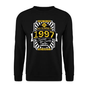 1997 DECEMBER - Sweat-shirt Unisexe - noir - Devant - Alina (178cm) & Michal (187cm)