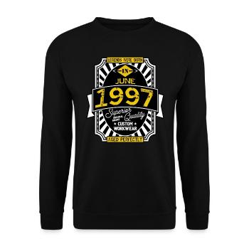 1997 JUNE - Sweat-shirt Unisexe - noir - Devant - Alina (178cm) & Michal (187cm)