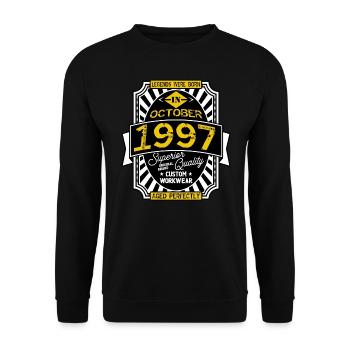1997 OCTOBER - Sweat-shirt Unisexe - noir - Devant - Alina (178cm) & Michal (187cm)