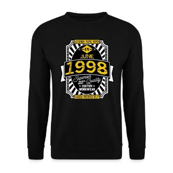 1998 JUNE - Sweat-shirt Unisexe - noir - Devant - Alina (178cm) & Michal (187cm)