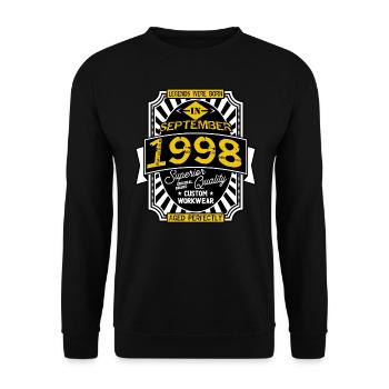 1998 SEPTEMBER - Sweat-shirt Unisexe - noir - Devant - Alina (178cm) & Michal (187cm)