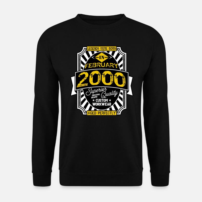 2000 FEBRUARY - Unisex Sweatshirt - black