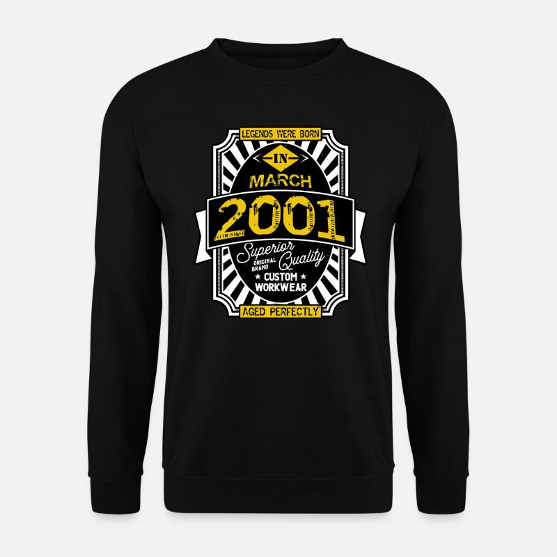 2001 MARCH - Unisex Sweatshirt - black