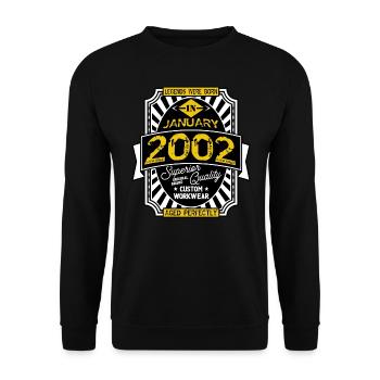 JANUAR 2002 - Unisex Pullover - Schwarz - Vorne - Alina (178cm) & Michal (187cm)