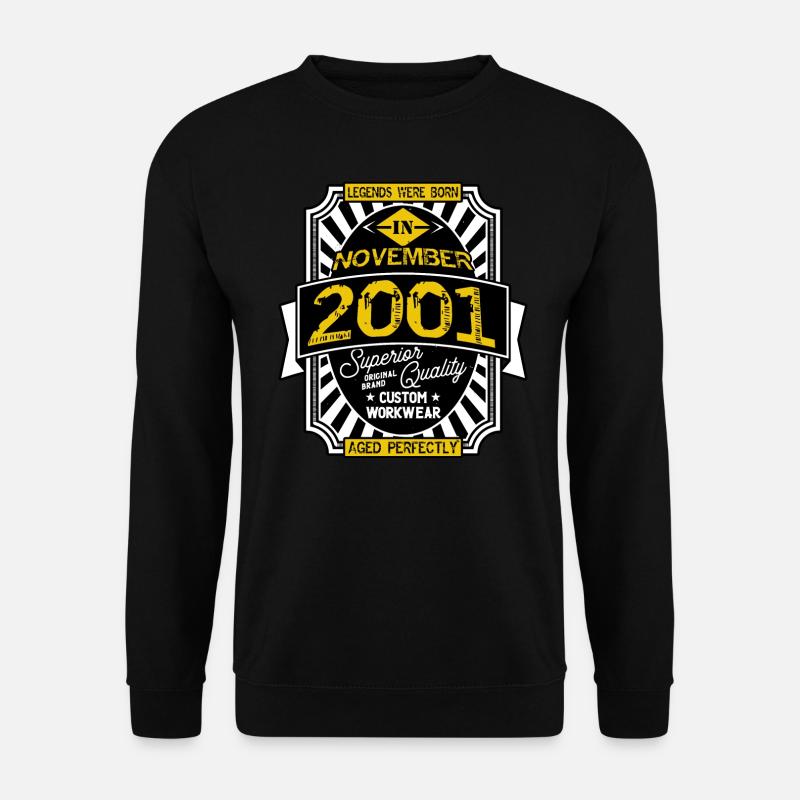 NOVEMBER 2001 - Unisex Pullover - Schwarz