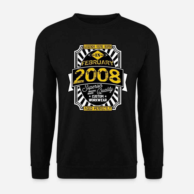 2008 FEBRUAR - Unisex Pullover - Schwarz