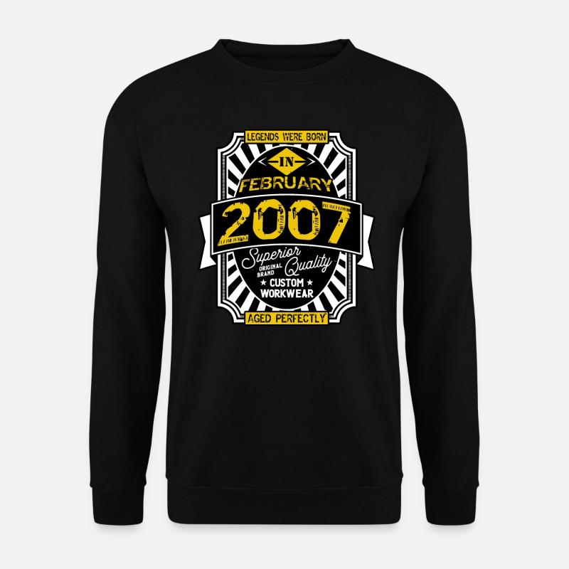 2007 FEBRUAR - Unisex Pullover - Schwarz