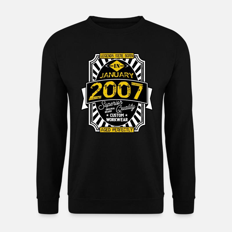 2007 JANUARY - Unisex Sweatshirt - black