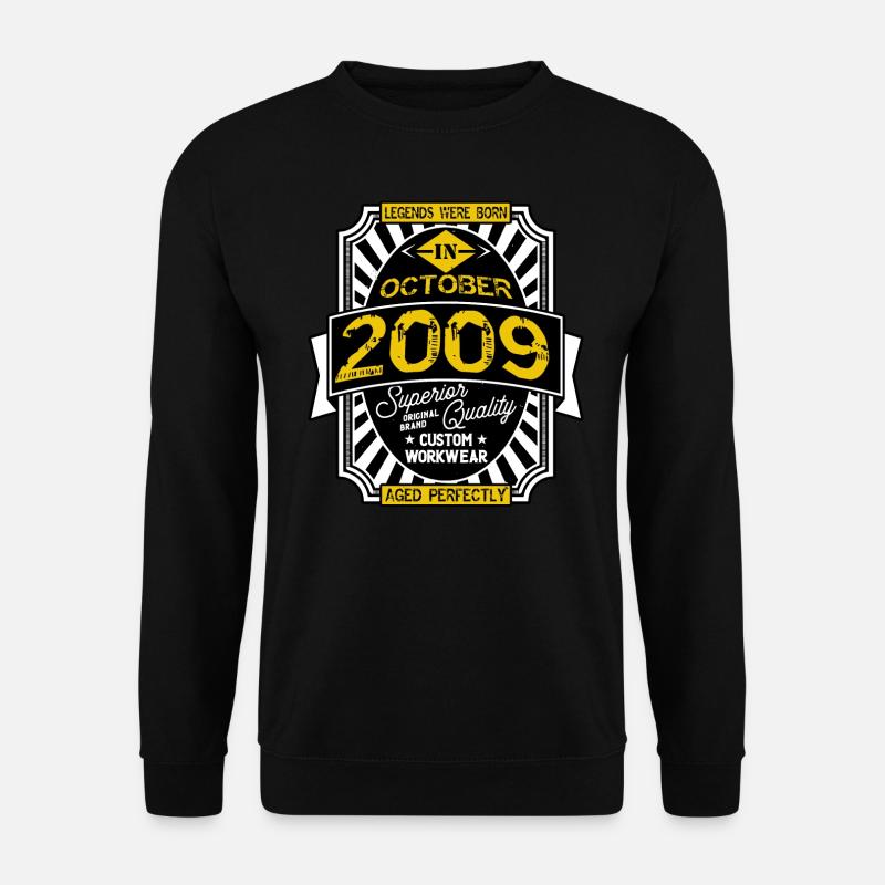 2009 OCTOBER - Sweat-shirt Unisexe - noir