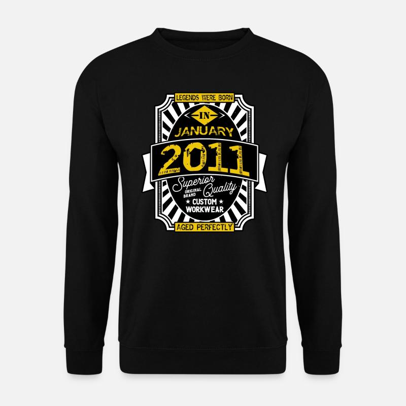 2011 JANUAR - Unisex Pullover - Schwarz