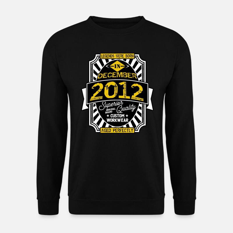 2012 DEZEMBER - Unisex Pullover - Schwarz
