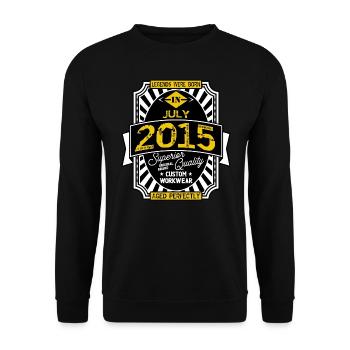 2015 JULY - Unisex Sweatshirt - black - Front - Alina (178cm) & Michal (187cm)