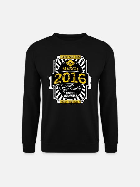 2016 MARCH - Unisex Sweatshirt - black