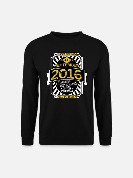 2016 SEPTEMBER - Sweat-shirt Unisexe - noir