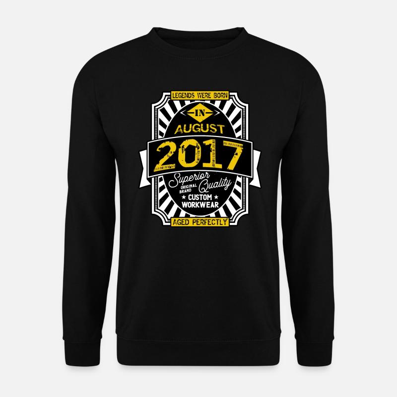 2017 AUGUST - Unisex Pullover - Schwarz