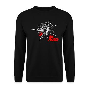 45acp Munition 1911 - Unisex Pullover - Schwarz - Vorne - Alina (178cm) & Michal (187cm)