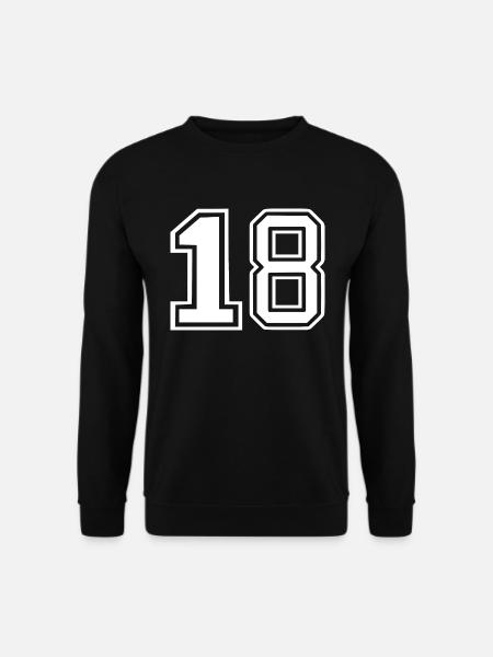 18 - Unisex Sweatshirt - black
