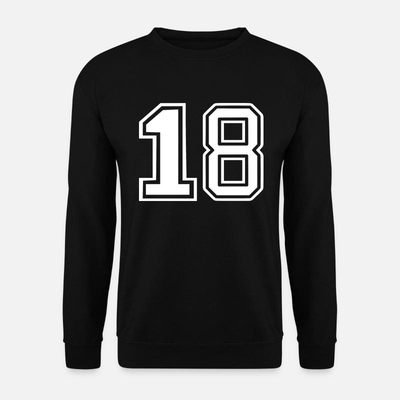 18 - Unisex Pullover - Schwarz