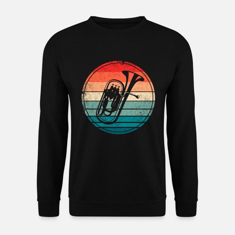 Euphonium Musik Instrument Orchester Blasmusik - Unisex Pullover - Schwarz