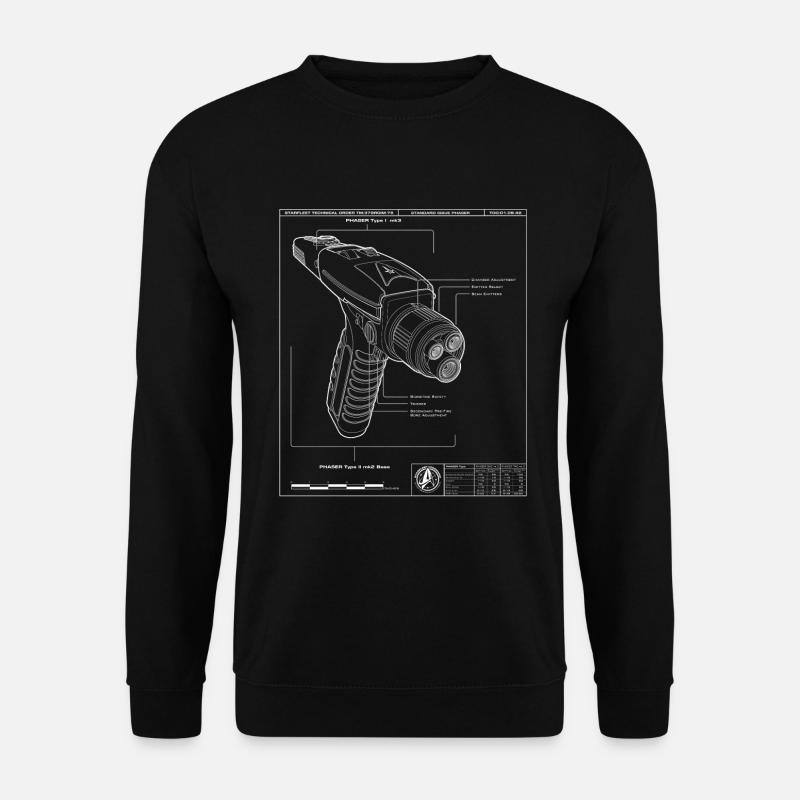 Star Trek Discovery Phaseur Gadget - Sweat-shirt Unisexe - noir
