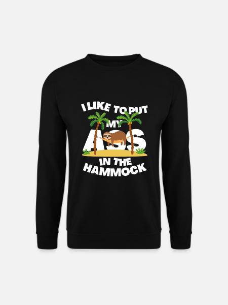 ICH MAG ES, MEINEN IN DIE HÄNGEMATTE ZU STECKEN - Unisex Pullover - Schwarz