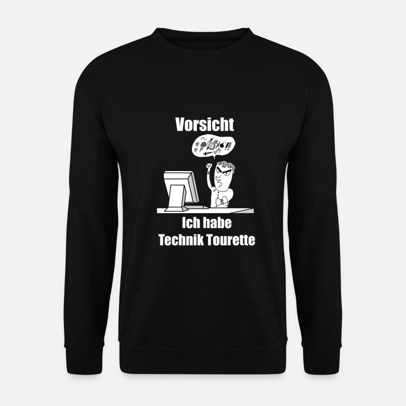 Technik Tourette Design - Unisex Pullover - Schwarz