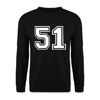 51 - Unisex Pullover - Schwarz - Vorne - Alina (178cm) & Michal (187cm)