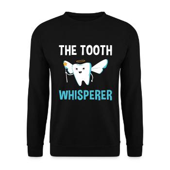 Hygienist The Tooth Whisperer Dental Assistant - Unisex Pullover - Schwarz - Vorne - Alina (178cm) & Michal (187cm)