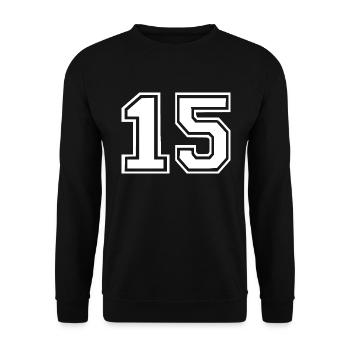 15 - Unisex Sweatshirt - black - Front - Alina (178cm) & Michal (187cm)
