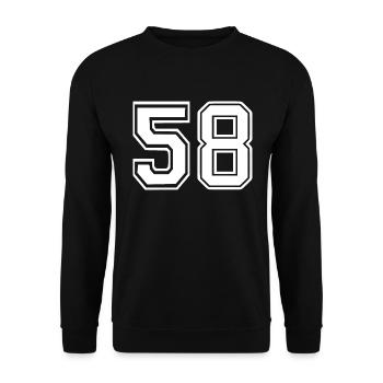 58 - Unisex Pullover - Schwarz - Vorne - Alina (178cm) & Michal (187cm)