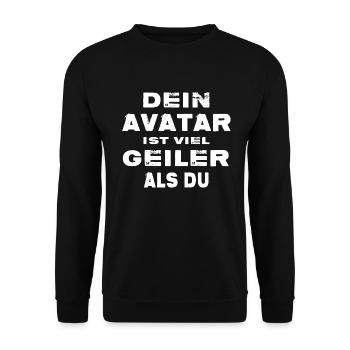 gamer nerd server download wlan online - Unisex Pullover - Schwarz - Vorne - Alina (178cm) & Michal (187cm)