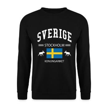 Suède - Sweat-shirt Unisexe - noir - Devant - Alina (178cm) & Michal (187cm)
