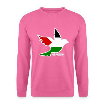 Free palestine - Sweat-shirt Unisexe - rose - Devant