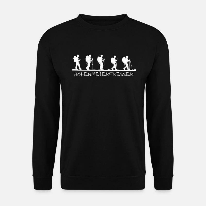 Höhenmeterfresser - Unisex Pullover - Schwarz