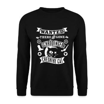 T-shirt Cheshire Cat De Schrödinger - Sweat-shirt Unisexe - noir - Devant - Alina (178cm) & Michal (187cm)