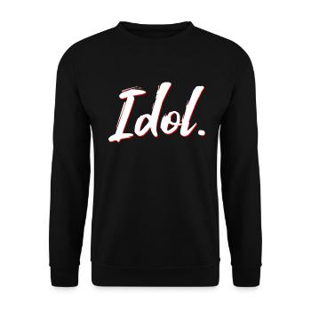 Idol new - Unisex Sweatshirt - black - Front - Alina (178cm) & Michal (187cm)