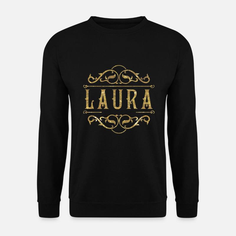 Laura gold - Unisex Pullover - Schwarz